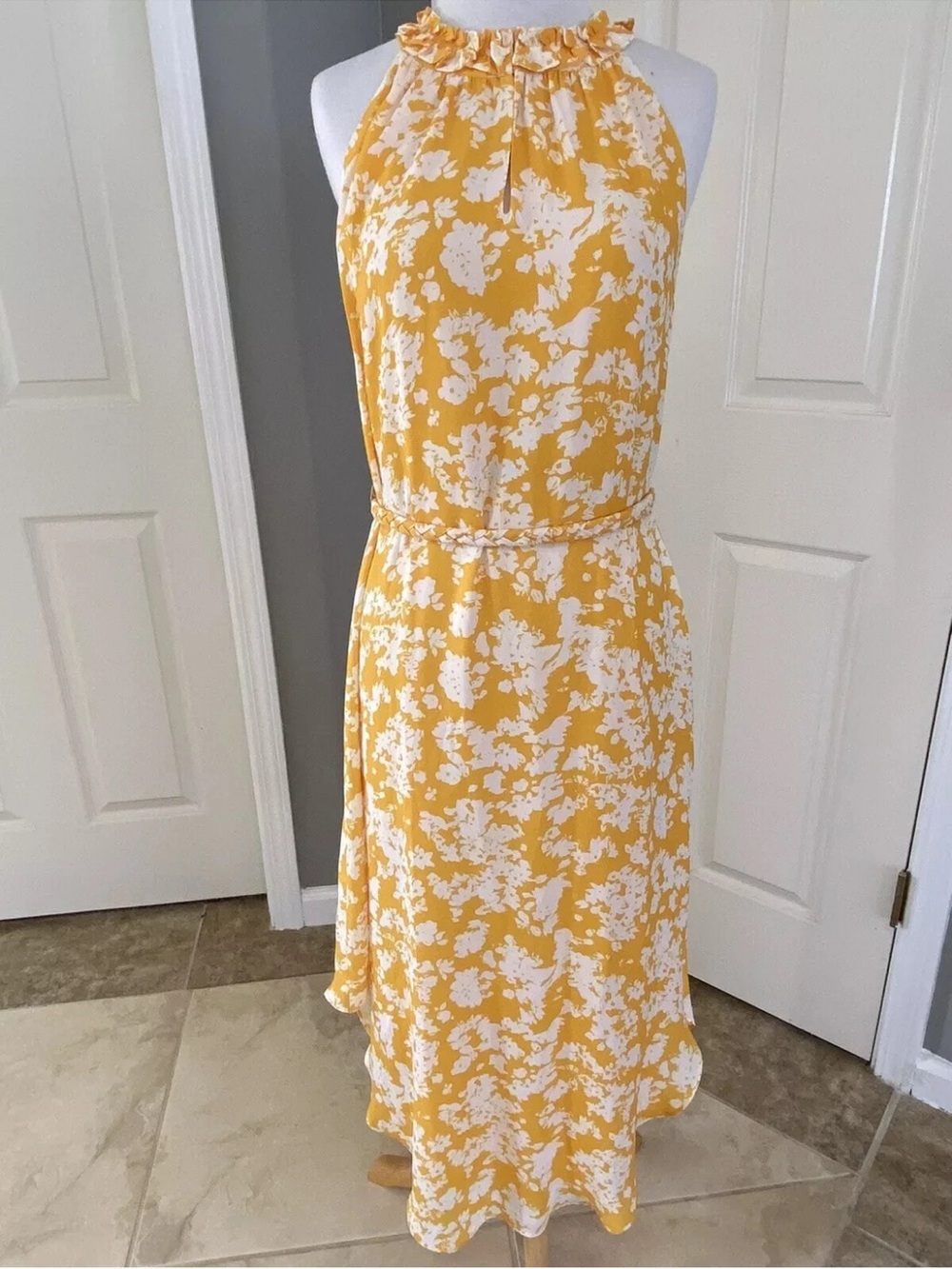 Ramy Brook Jolie Dress Yellow Daisy Floral Midi - Picture 4 of 10
